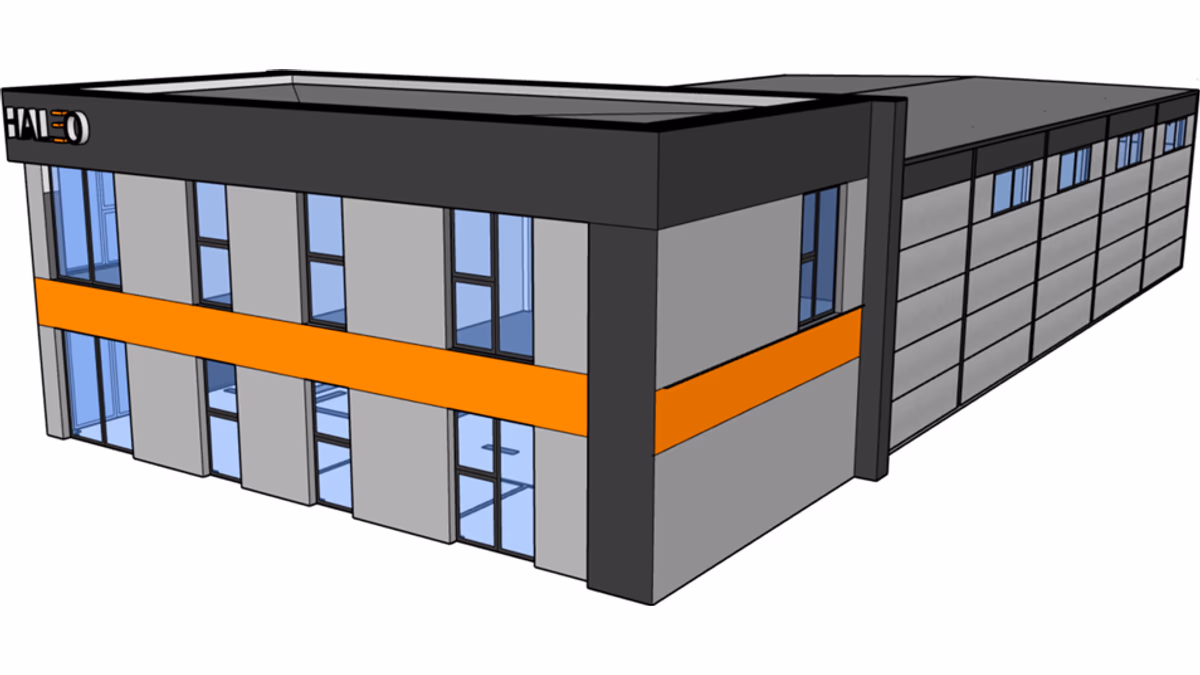 Budynek H18-B2-1 - widok SketchUp - zdjęcie 2