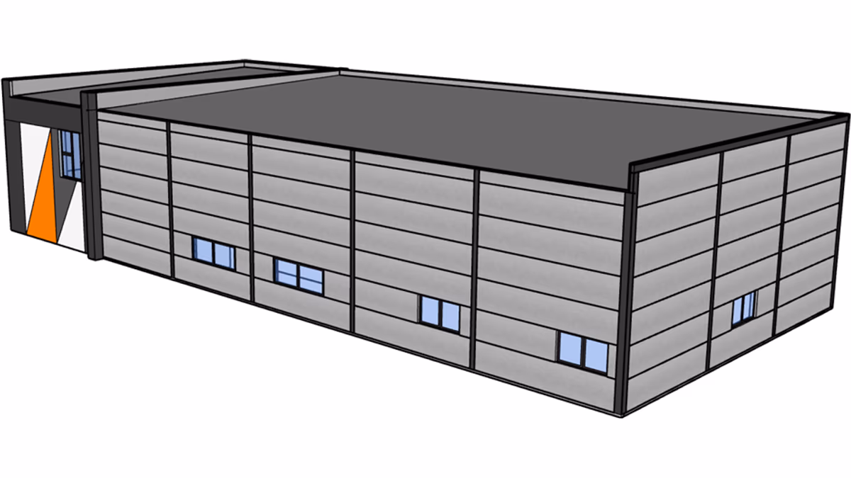 Budynek H18-B2-2 - widok SketchUp - zdjęcie 4